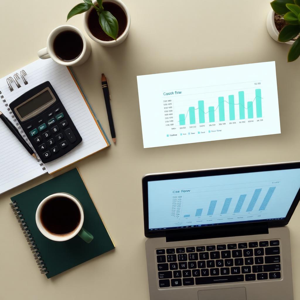Improve Cash Flow Financial planning workspace with cash-flow chart